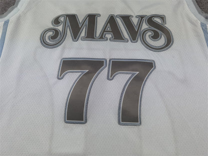 Dallas Mavericks 77 White City Edition Jersey NBA